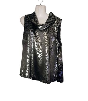 Vince Camuto Cowl Neck Sleeveless Satin Top
